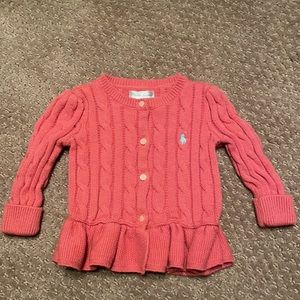 Ralph Lauren cardigan sweater girls size 9 months